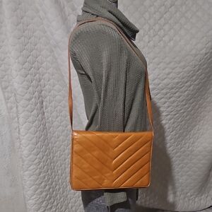 Timeless Classic Quilted Chevron Leather Shoulder Bag